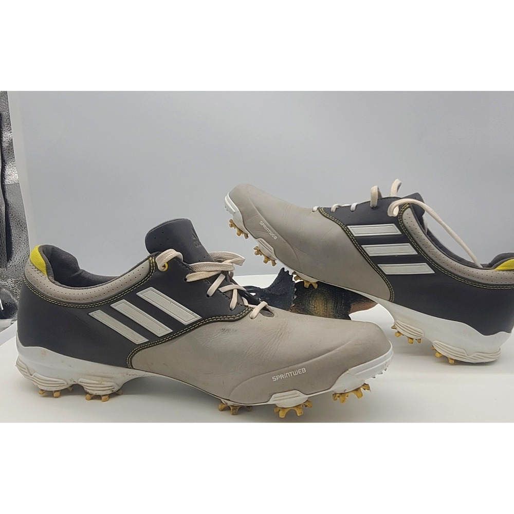 Adidas Adizero Tour Pro Sprintweb Golf Shoes Spikes Men's 11.5 Grey Sneakers